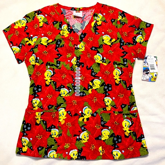 Warner Bros. Tops - NWT‎ Looney Tunes Scrub Top